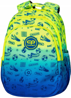 CoolPack viackomorový školský batoh Odtiene modrej, Odtiene žltej a zlatej 21 l